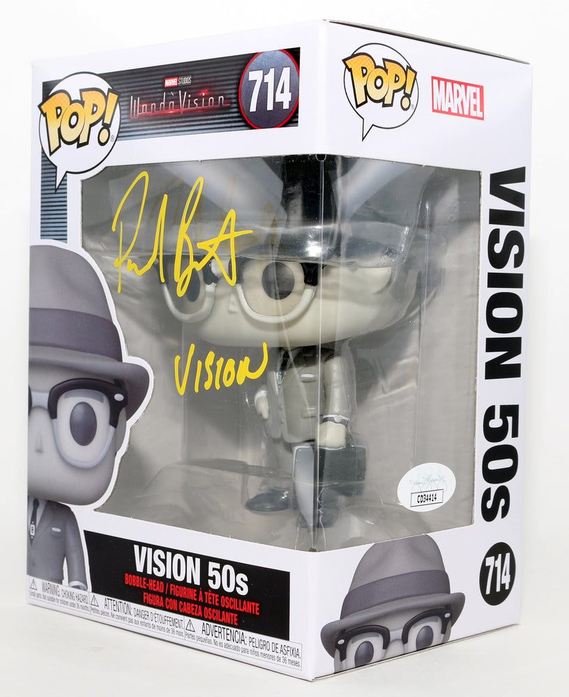 
                  
                    Paul Bettany as Vision [50's] in WandaVision (JSA) Signed Funko POP! #714 with Character Name
                  
                