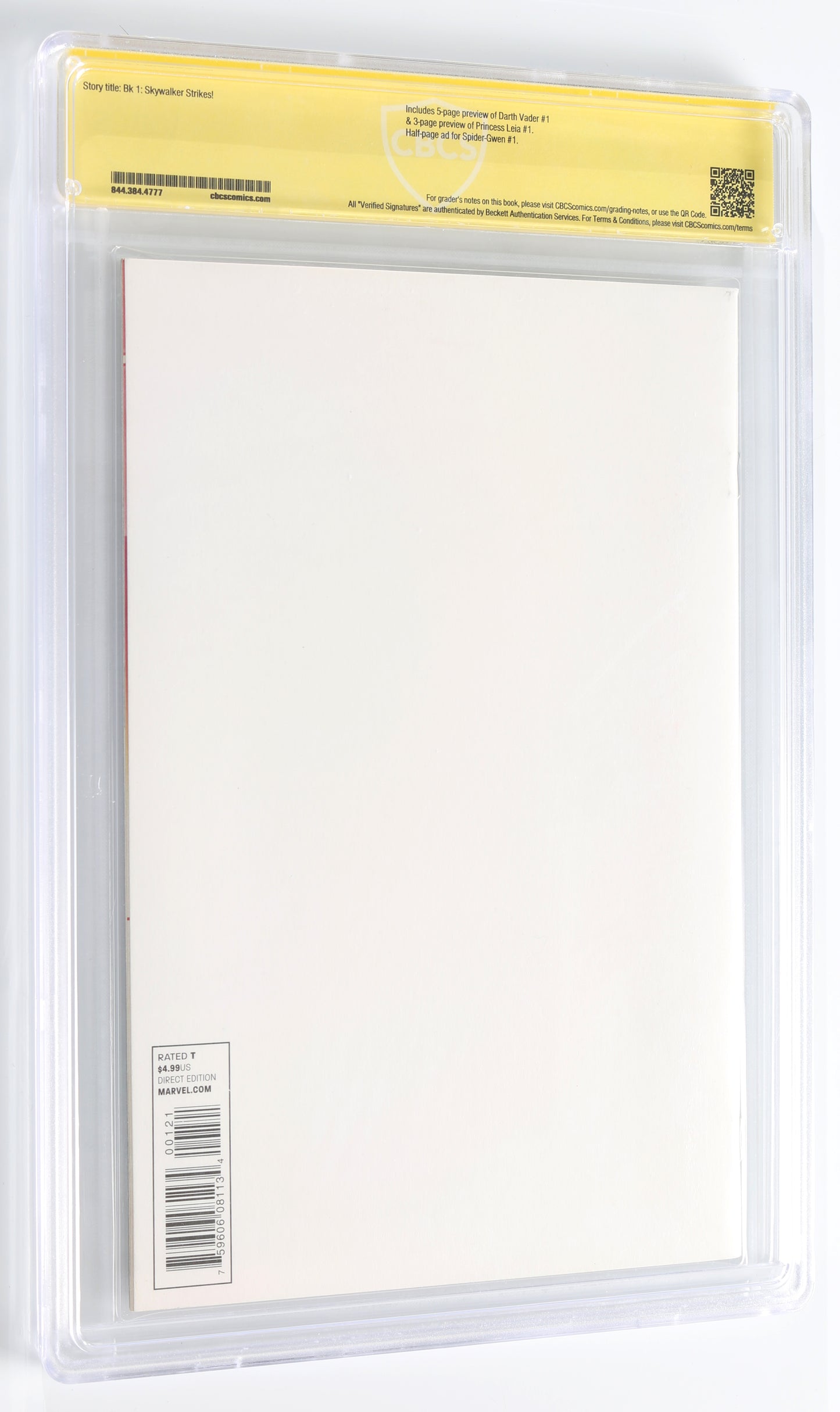 
                  
                    Star Wars #1 Blank Variant - Signed by Anthony Daniels as C-3PO & Original Artwork by Luis Bravo (CBCS Witnessed Signature & ART) 2015
                  
                