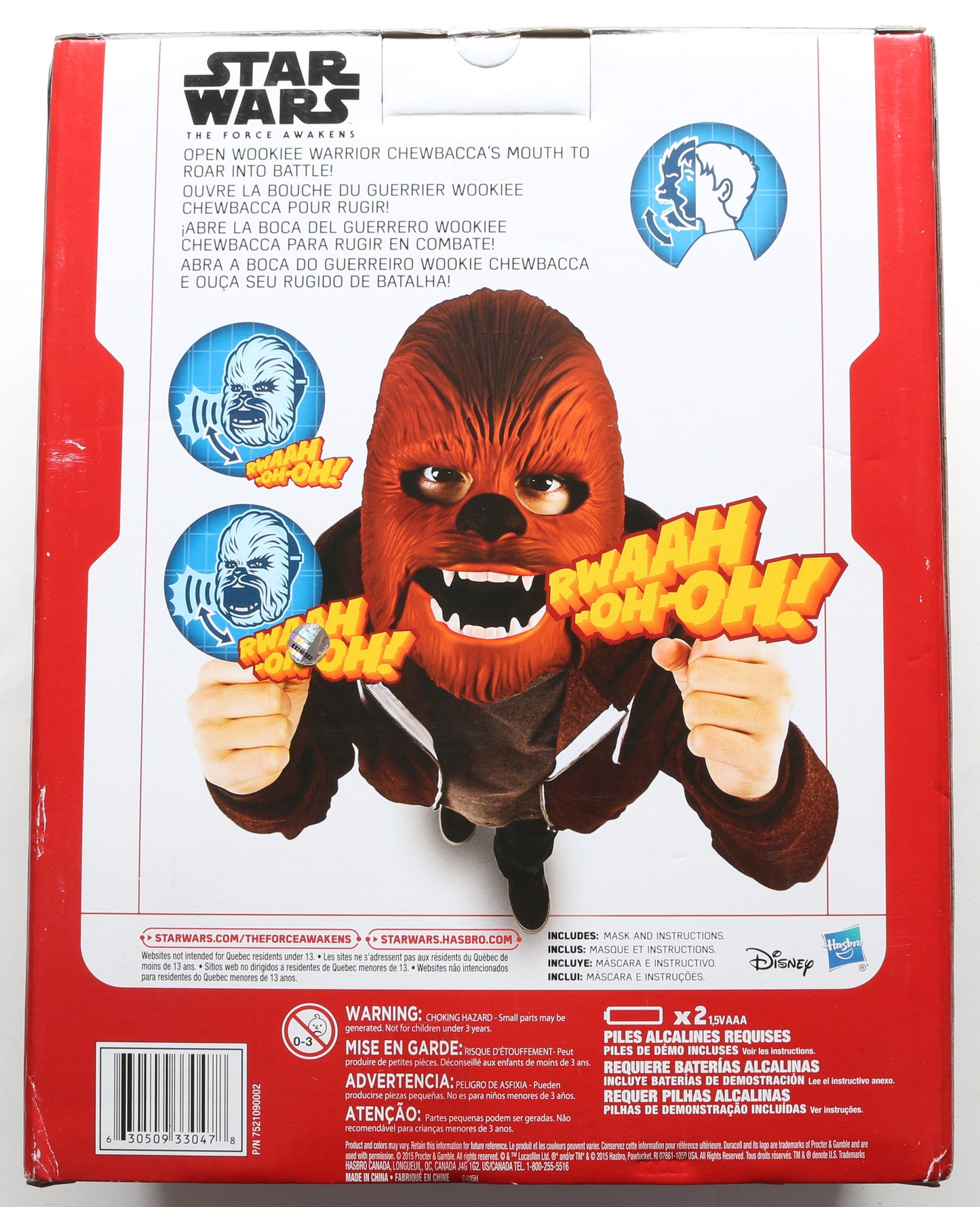 
                  
                    Peter Mayhew as Chewbacca in Star Wars: The Force Awakens (Steiner) Signed Electronic Mask
                  
                