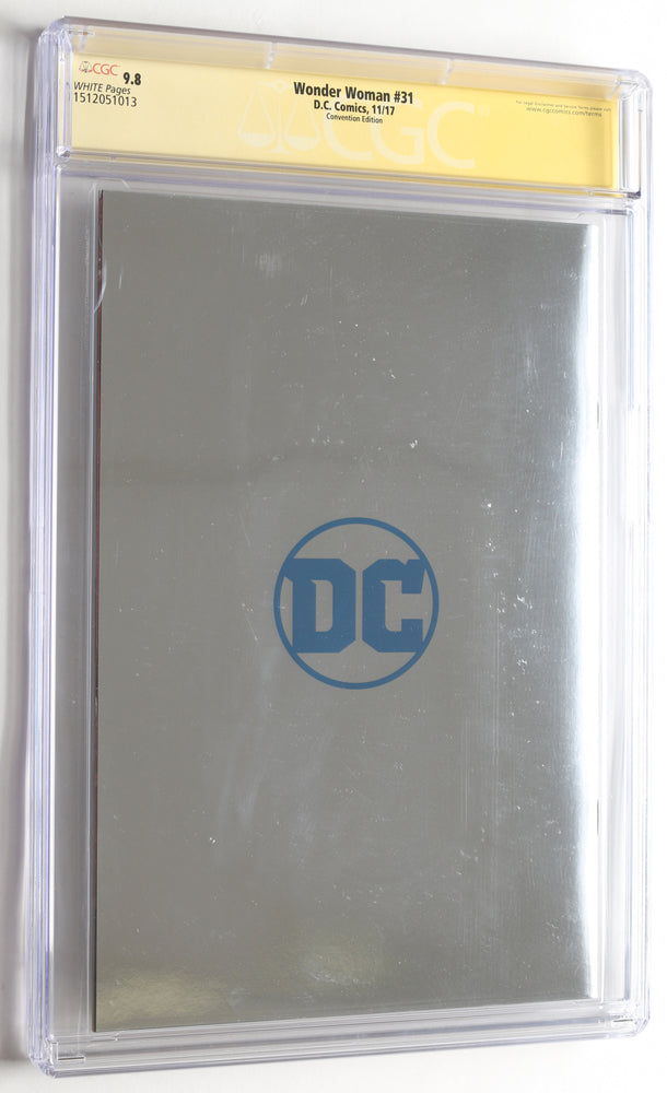 
                  
                    Wonder Woman #31 - Signed by Gal Gadot - Photo Foil Cover (CGC Signature Series 9.8) 2017
                  
                