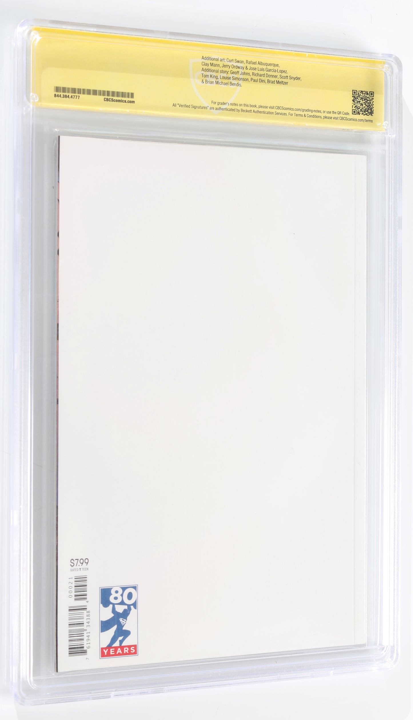 
                  
                    Action Comics #1000 Blank Variant - Signed by Tom Welling as Clark Kent / Superman from Smallville & Original Artwork by Luis Bravo (CBCS Witnessed Signature & ART) 2018
                  
                
