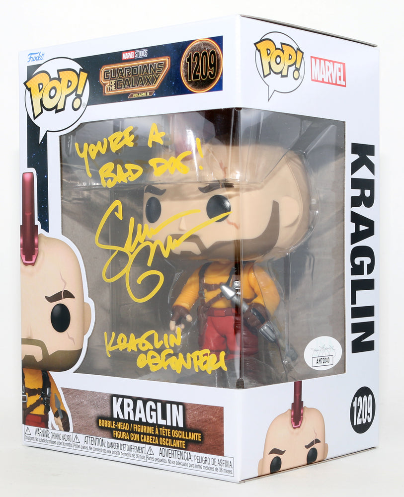 
                  
                    Sean Gunn as Kraglin Obfonteri in Guardians of the Galaxy Vol. 3 (JSA) Signed Funko POP! #1209 with Character Name & Quote
                  
                