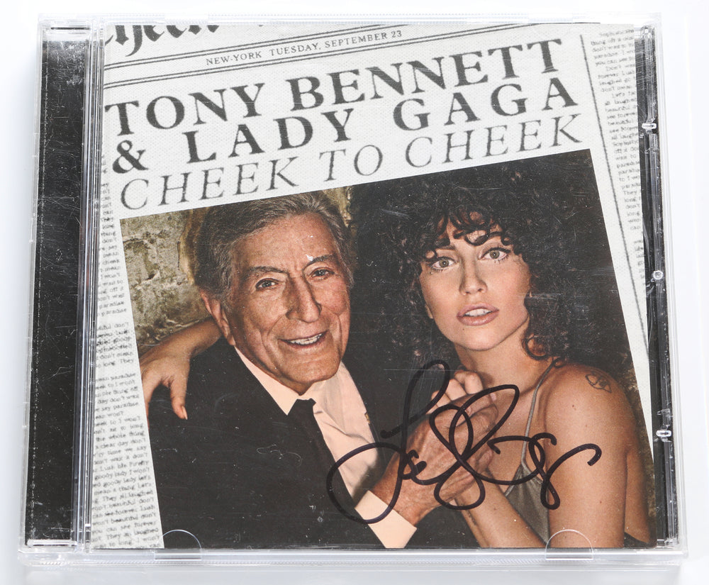 Cheek to Cheek with Tony Bennett CD Album Signed by Lady Gaga