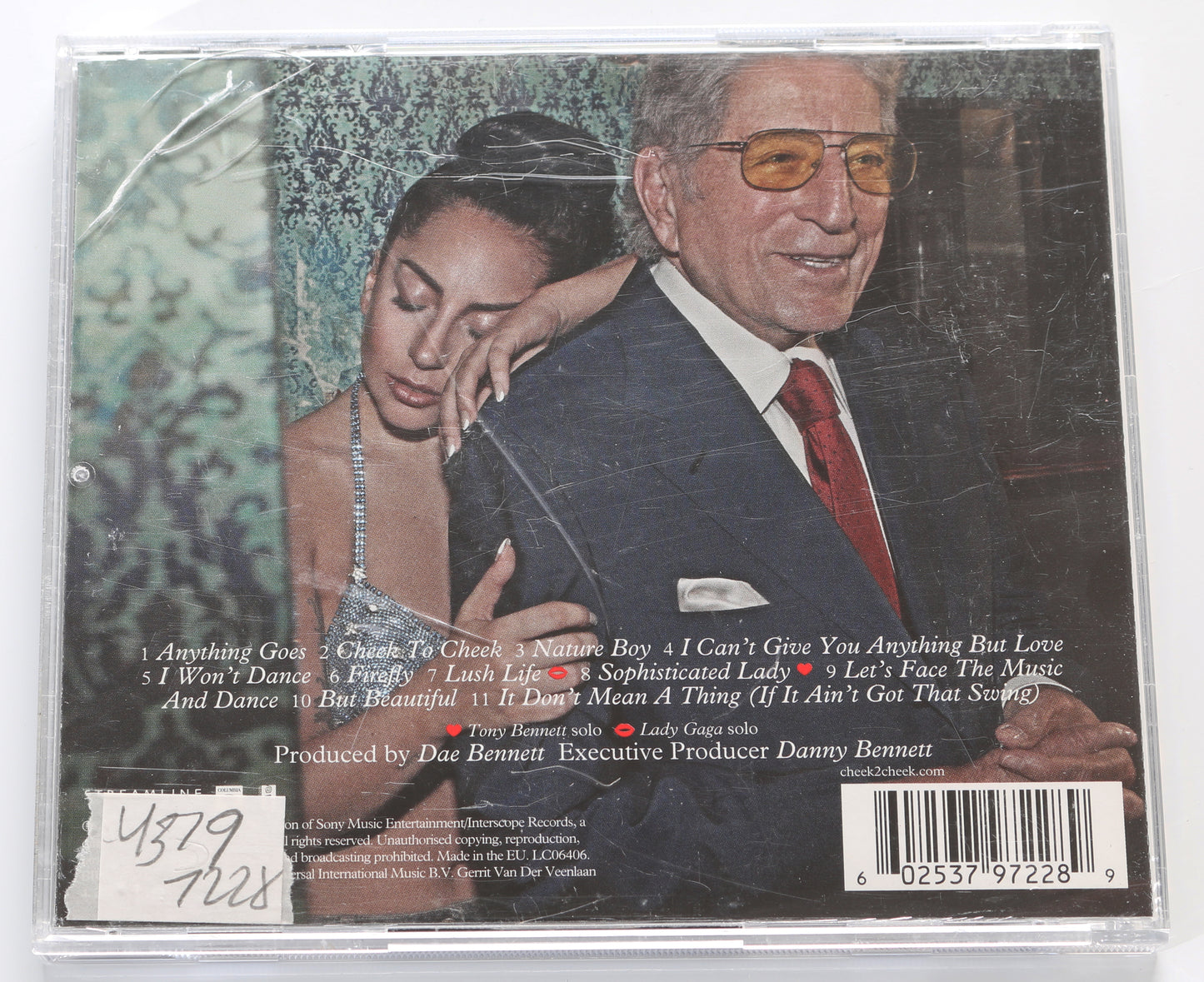 
                  
                    Cheek to Cheek with Tony Bennett CD Album Signed by Lady Gaga
                  
                