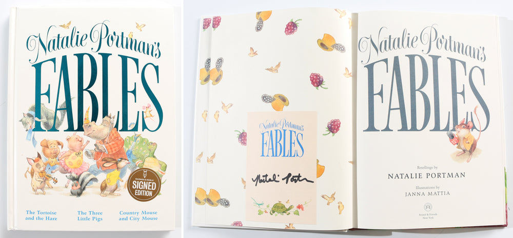 Natalie Portman's Fables Hardcover Children's Picture Book Signed by Star Wars  Padmé Amidala Actress & Author Natalie Portman