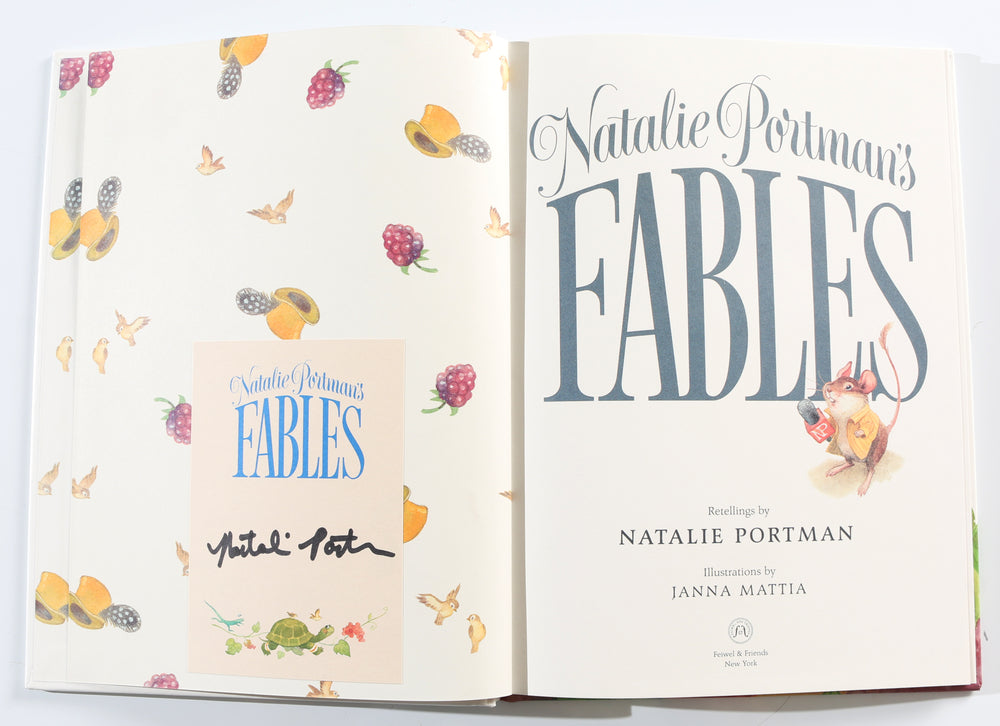 
                  
                    Natalie Portman's Fables Hardcover Children's Picture Book Signed by Star Wars  Padmé Amidala Actress & Author Natalie Portman
                  
                