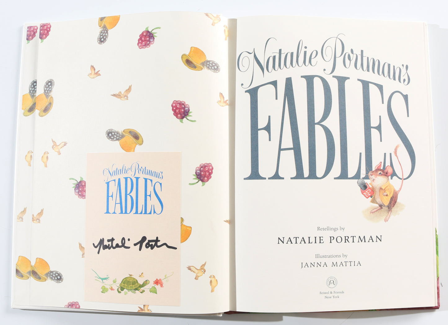 
                  
                    Natalie Portman's Fables Hardcover Children's Picture Book Signed by Star Wars  Padmé Amidala Actress & Author Natalie Portman
                  
                