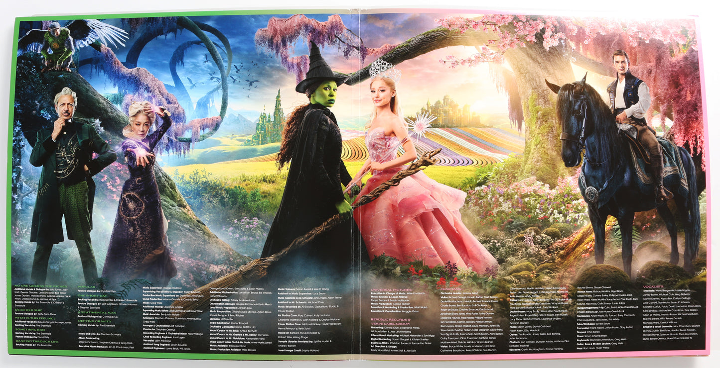 
                  
                    Cynthia Erivo as Elphaba Thropp & Ariana Grande as Galinda Upland in Wicked Signed LP 12" Vinyl Record Insert
                  
                