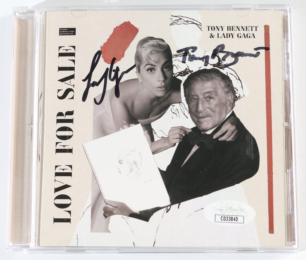 Love For Sale (JSA) CD Album Insert 2021 Signed by Tony Bennett & Lady Gaga