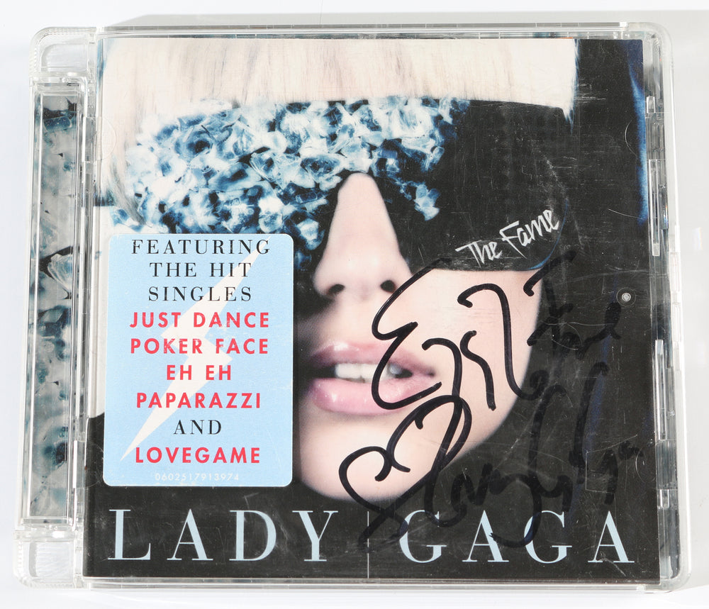 The Fame CD Album Insert Signed by Lady Gaga