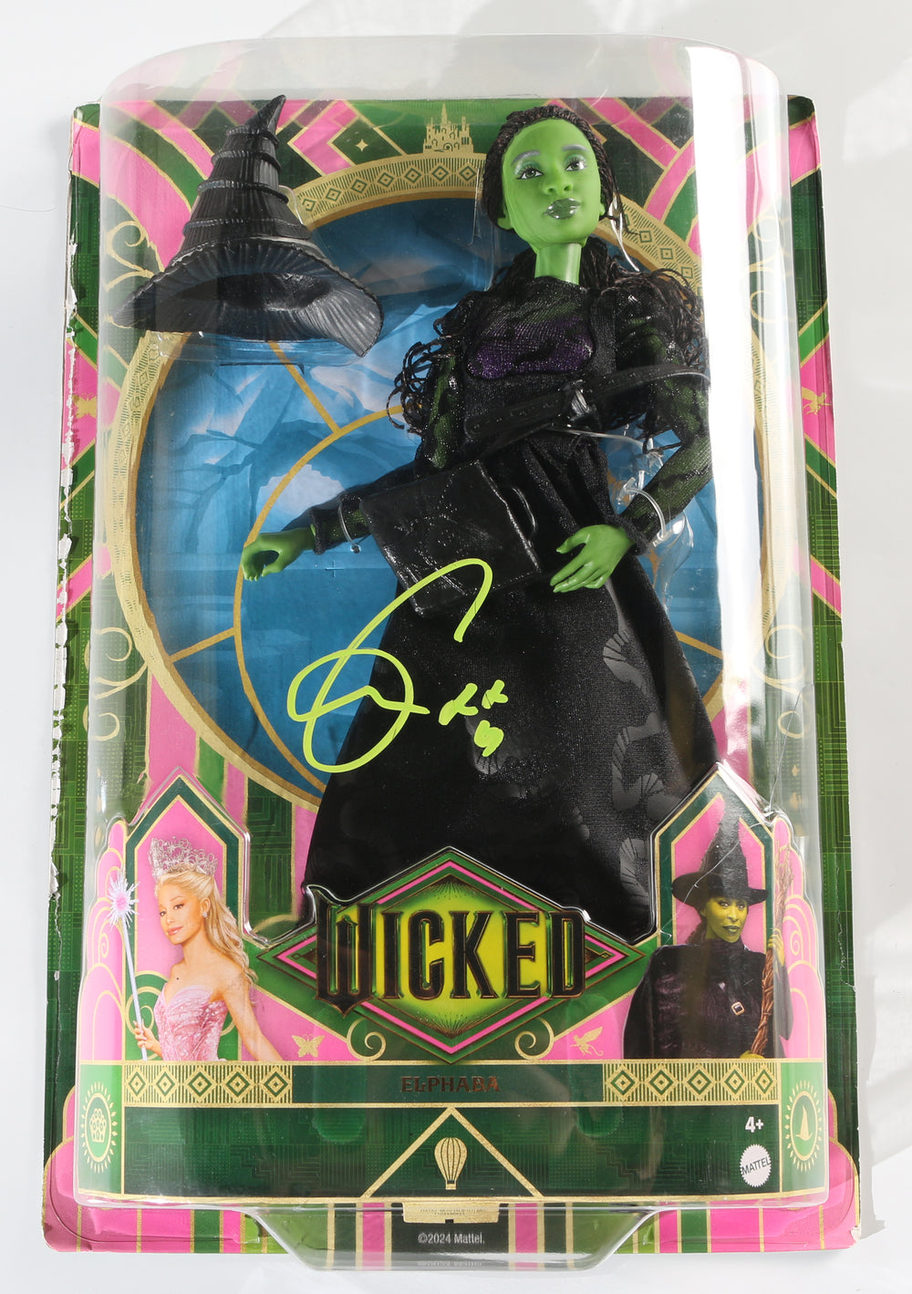 Cynthia Erivo as Elphaba in Wicked Signed Mattel Singing Action Figure Doll
