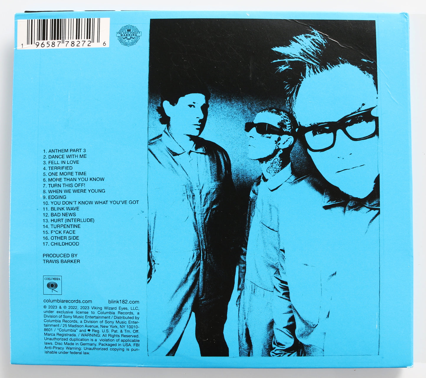 
                  
                    Blink-182 One More Time... CD Album Band Signed by Mark Hoppus, Tom DeLonge, & Travis Barker
                  
                