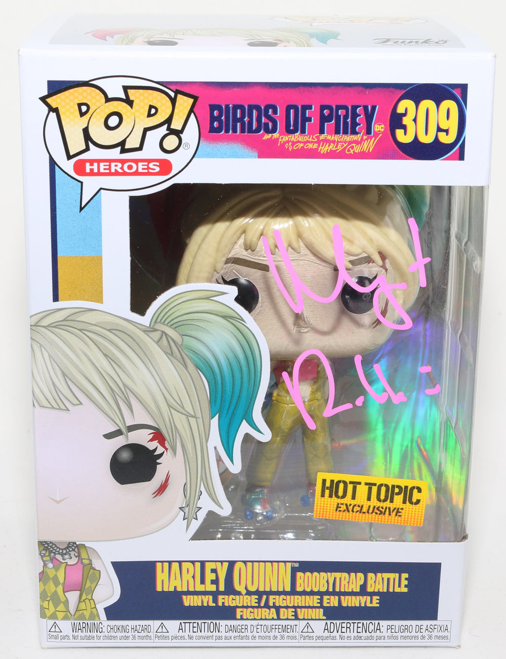 Margot Robbie as Harley Quinn in Birds of Prey and the Fantabulous Emancipation of One Harley Quinn (Celebrity Authentics) Signed Funko POP! #309
