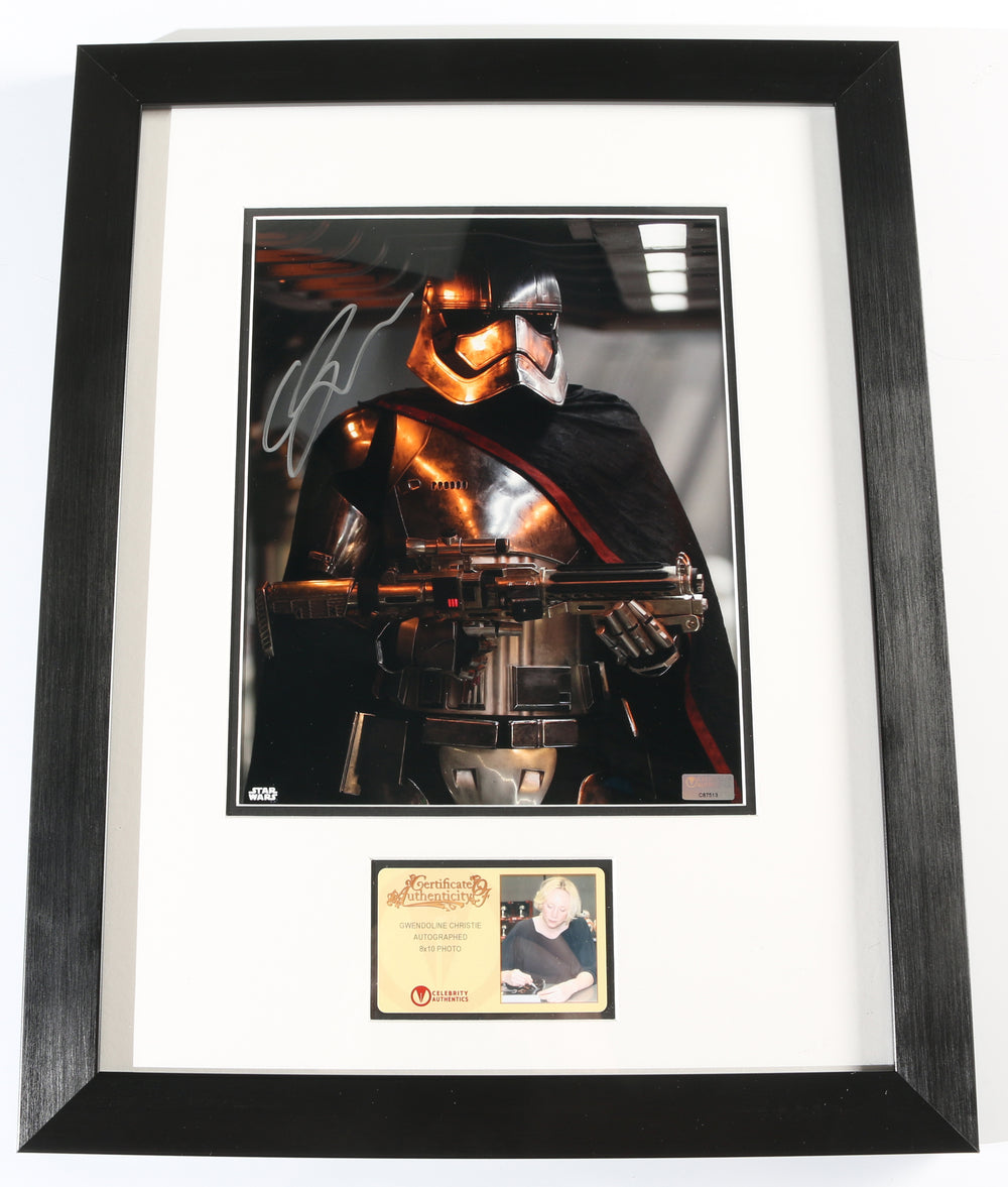 Gwendoline Christie as Captain Phasma in Star Wars: The Force Awakens (Celebrity Authentics) Signed & Framed 8x10 Photo