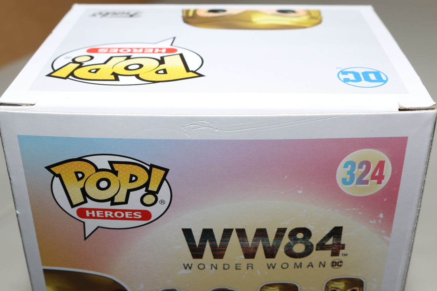 
                  
                    Gal Gadot as Wonder Woman Golden Armor in WW 1984 (SWAU) Signed Funko POP! #324 with Character Name Initials
                  
                