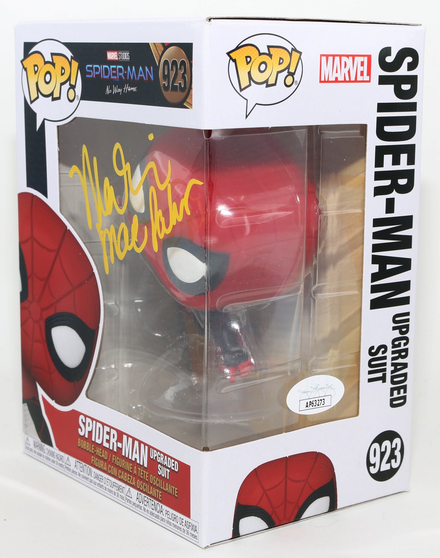 
                  
                    Marisa Tomei as Aunt May Parker in Spider-Man: No Way Home (JSA) Signed Funko POP! #923 with Character Name
                  
                