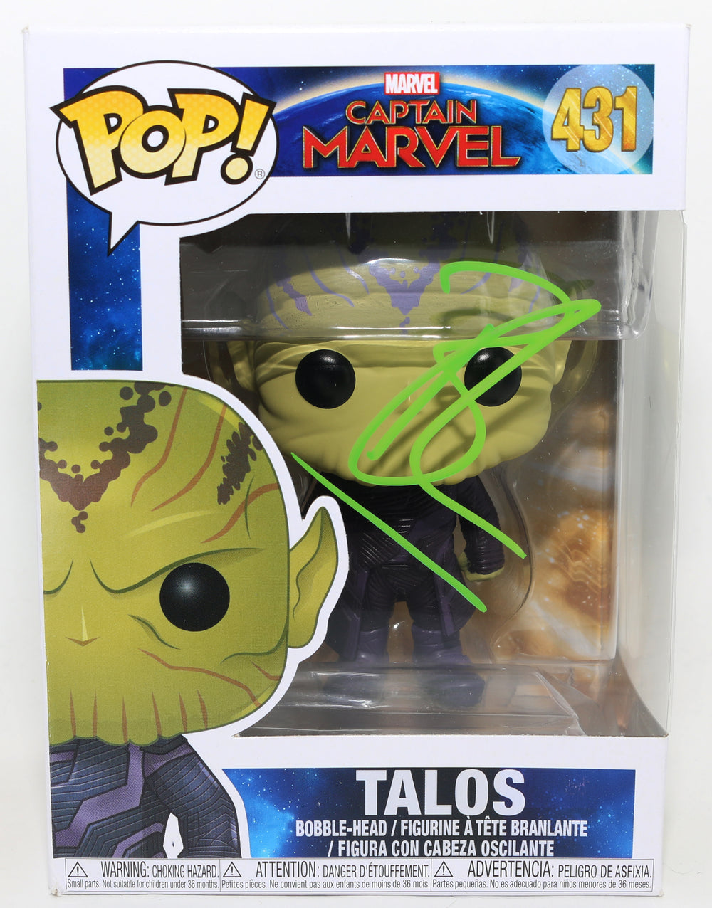 Ben Mendelsohn as Talos in Captain Marvel Signed Funko POP! #431