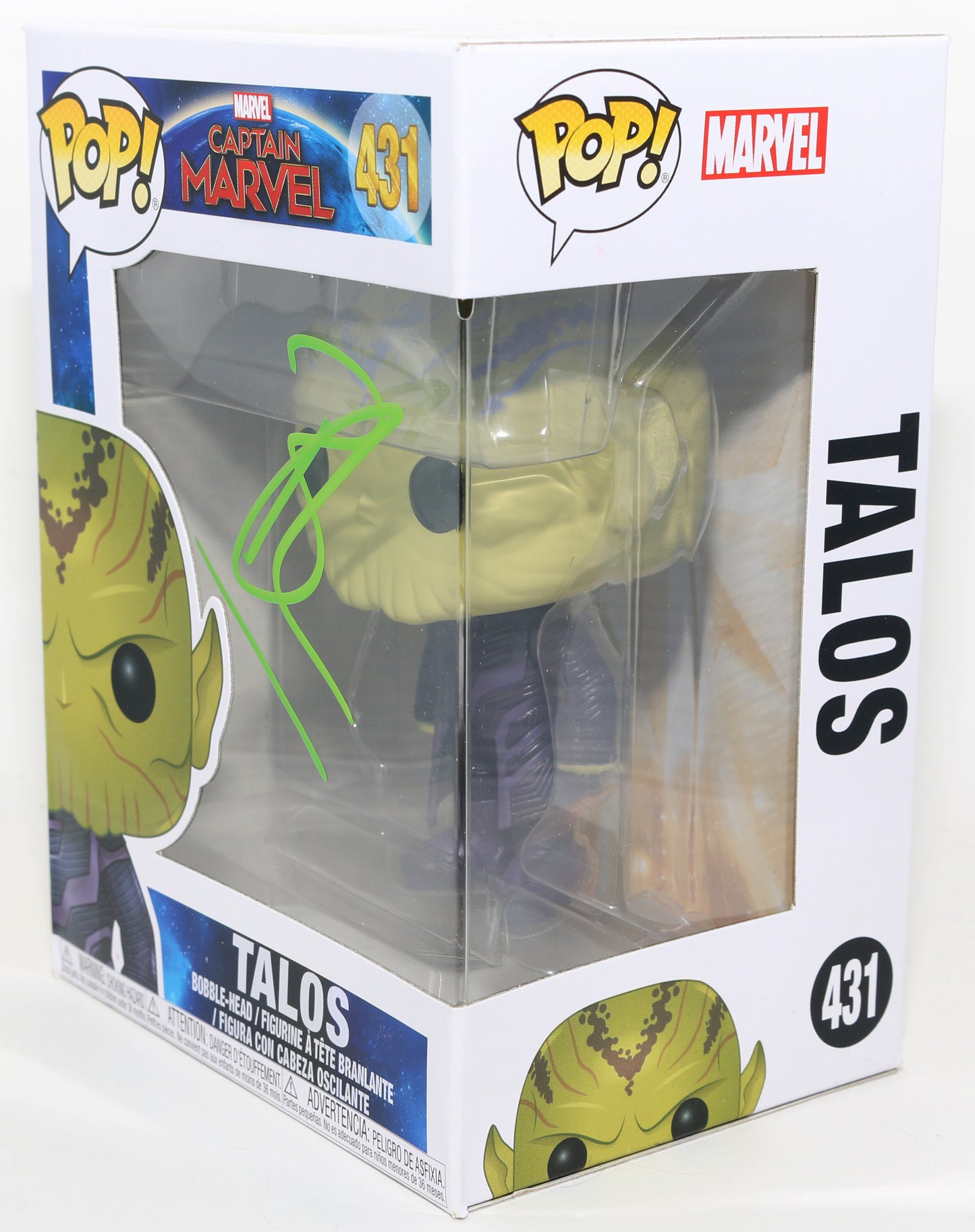 
                  
                    Ben Mendelsohn as Talos in Captain Marvel Signed Funko POP! #431
                  
                