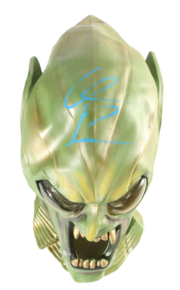 
                  
                    Willem Dafoe as The Green Goblin in Spider-Man (Beckett) Signed Prop Replica Mask
                  
                