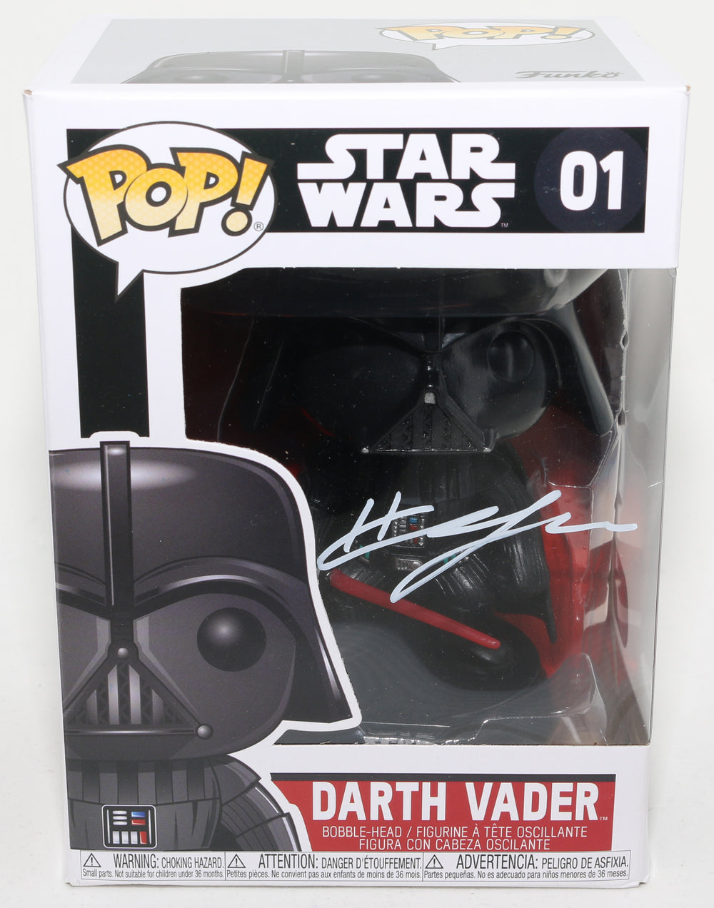 Hayden Christensen as Darth Vader in Star Wars (SWAU) Signed Funko POP! #01