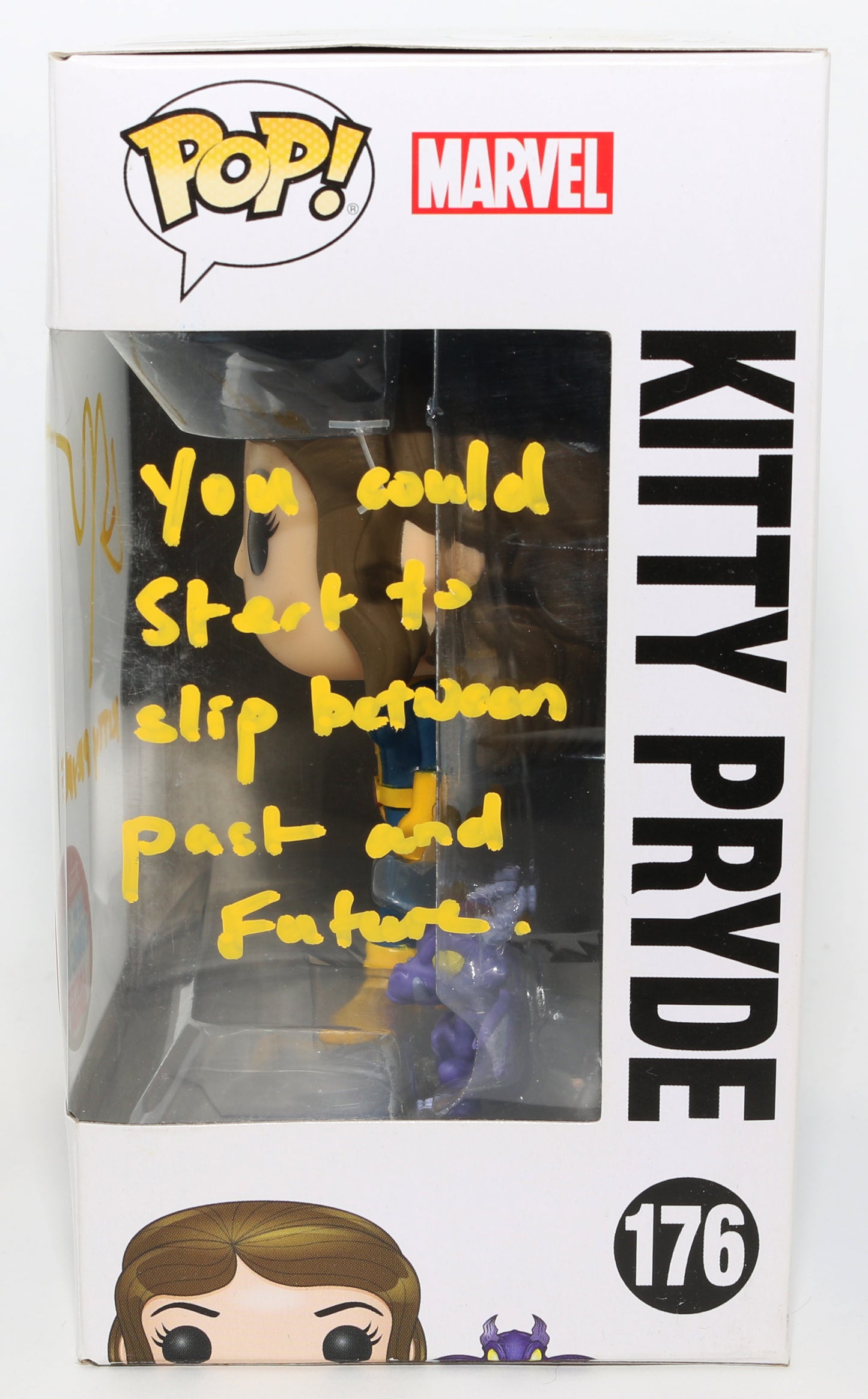 
                  
                    Elliot / Ellen Page as Kitty Pryde in X-Men 2016 NYCC Exclusive Signed Funko POP! #176 with Character Name & Quote
                  
                