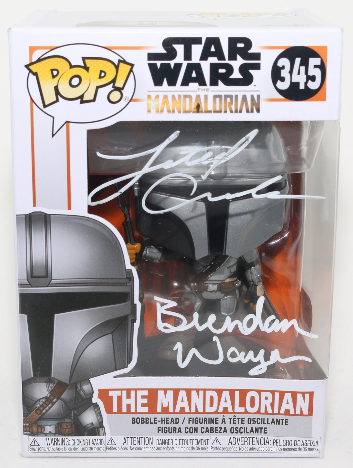 
                  
                    Lateef Crowder and Brendan Wayne as The Mandalorian in Star Wars: The Mandalorian (SWAU) Signed POP! Funko #345
                  
                