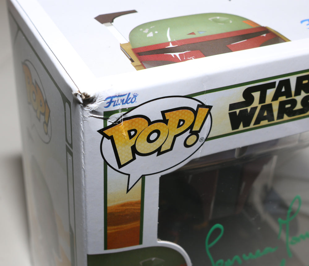 
                  
                    Temuera Morrison as Boba Fett in Star Wars: The Book of Boba Fett (SWAU) Signed Funko POP! #480 with Character Name
                  
                