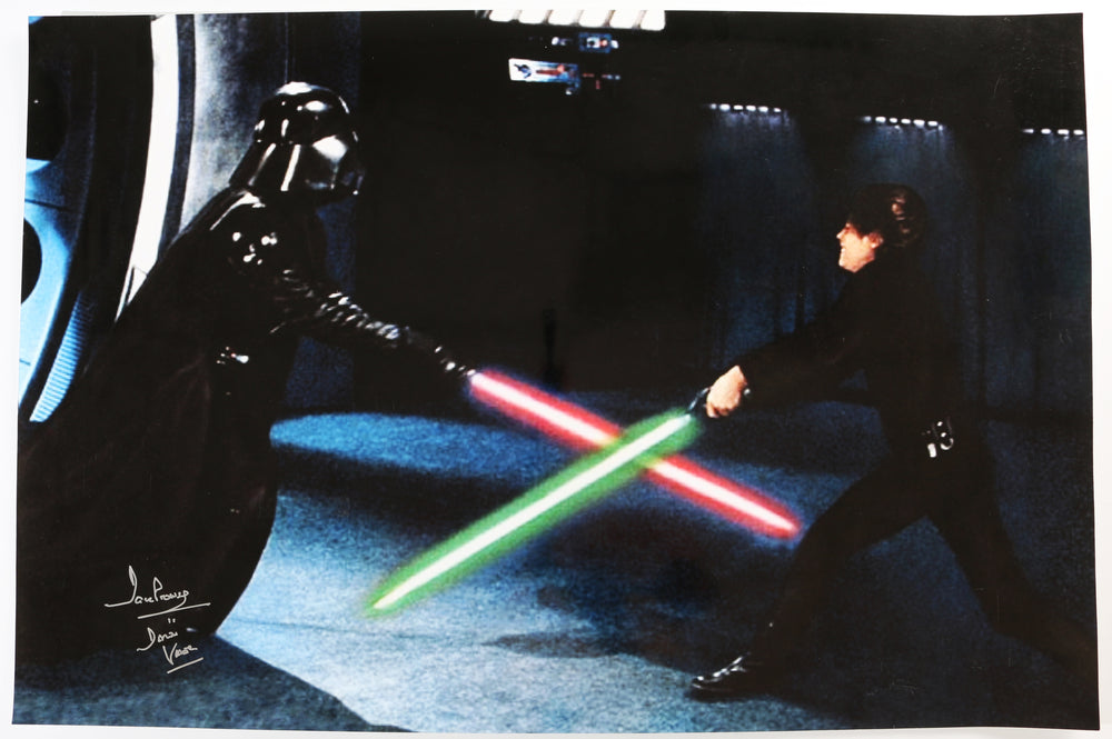 Dave Prowse as Darth Vader in Star Wars: Return of the Jedi Signed 36x24 Poster with Character Name