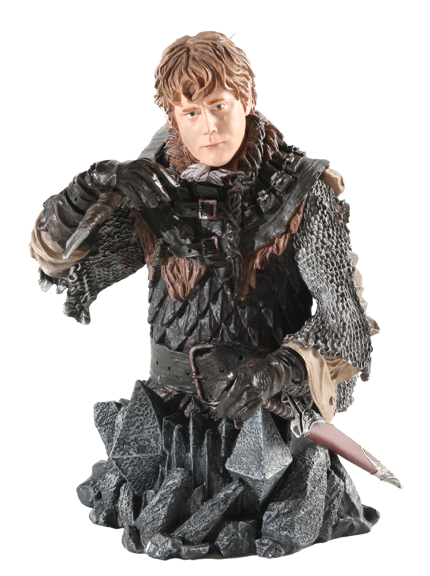 
                  
                    Sean Astin as Samwise Gamgee in The Lord of the Rings: The Return of the King Signed Gentle Giant Collectible Bust Statue with Character Name
                  
                