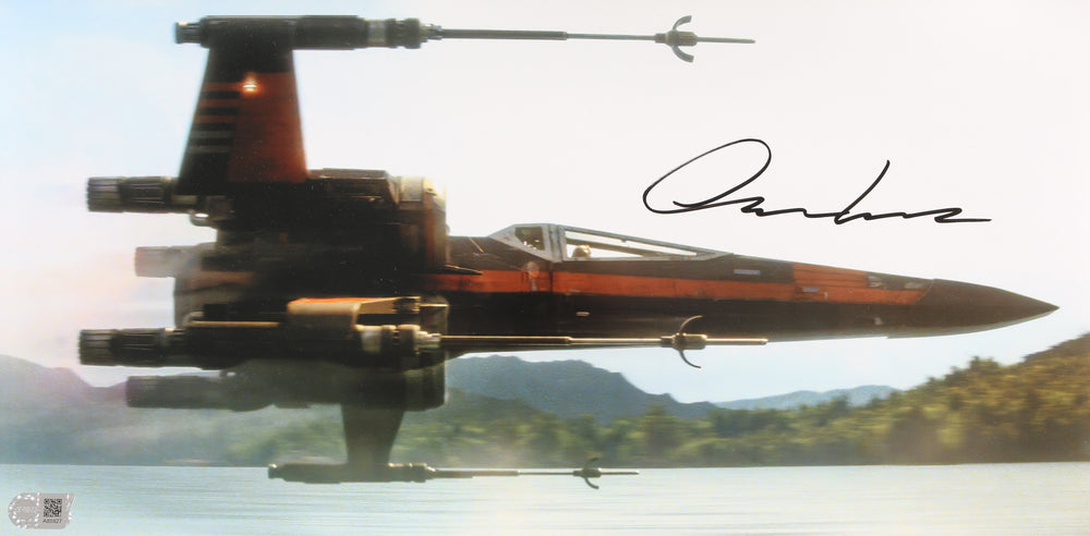Oscar Isaac as Poe Dameron in Star Wars: The Force Awakens (SWAU) Signed 10x20 Photo