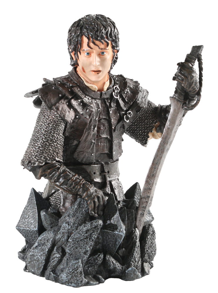 
                  
                    Elijah Wood as Frodo Baggins in The Lord of the Rings: The Return of the King Signed Gentle Giant Collectible Bust Statue with Character Name
                  
                
