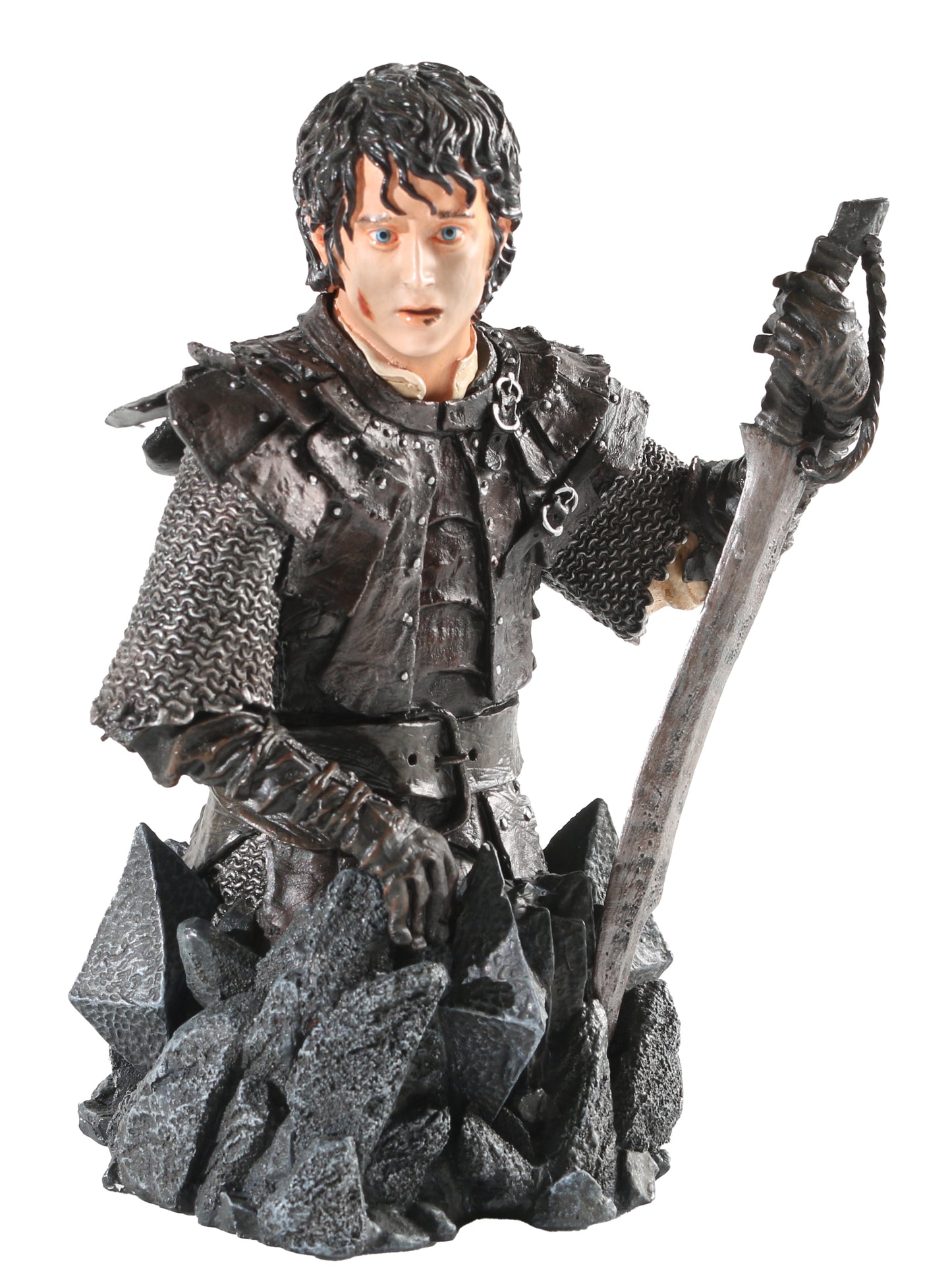 
                  
                    Elijah Wood as Frodo Baggins in The Lord of the Rings: The Return of the King Signed Gentle Giant Collectible Bust Statue with Character Name
                  
                
