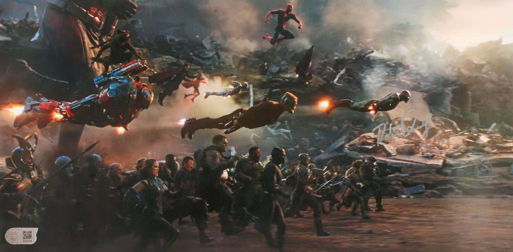 Robert Downey Jr. as Iron Man in the Climatic Battle of Avengers: Endgame (SWAU) Signed 10x20 Photo