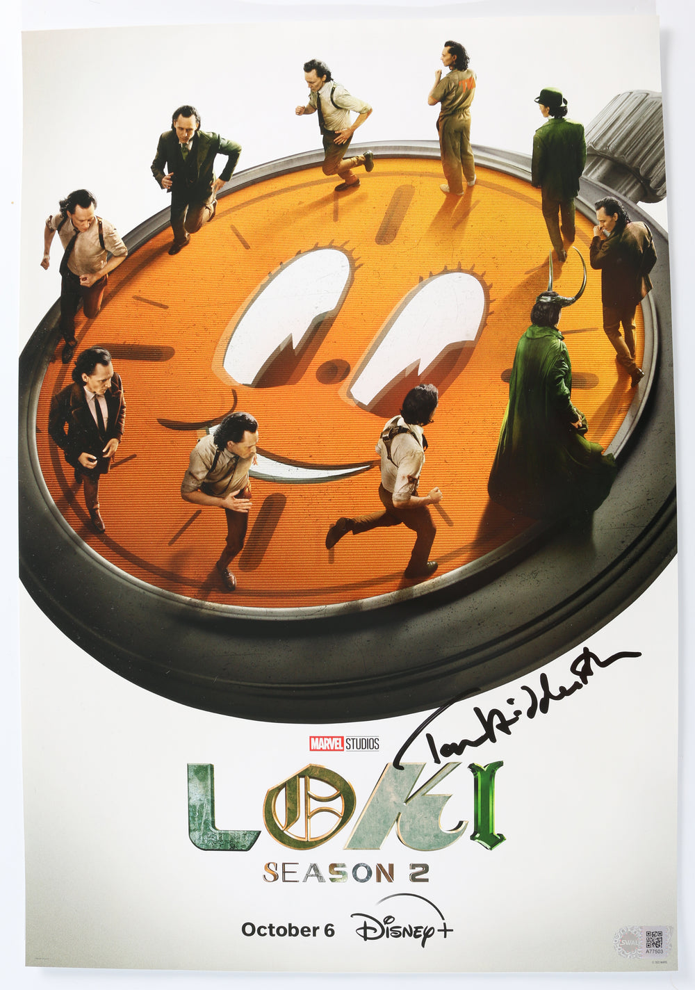 Tom Hiddleston as Loki in Loki Season 2 (SWAU) Signed 13x19 Mini Poster