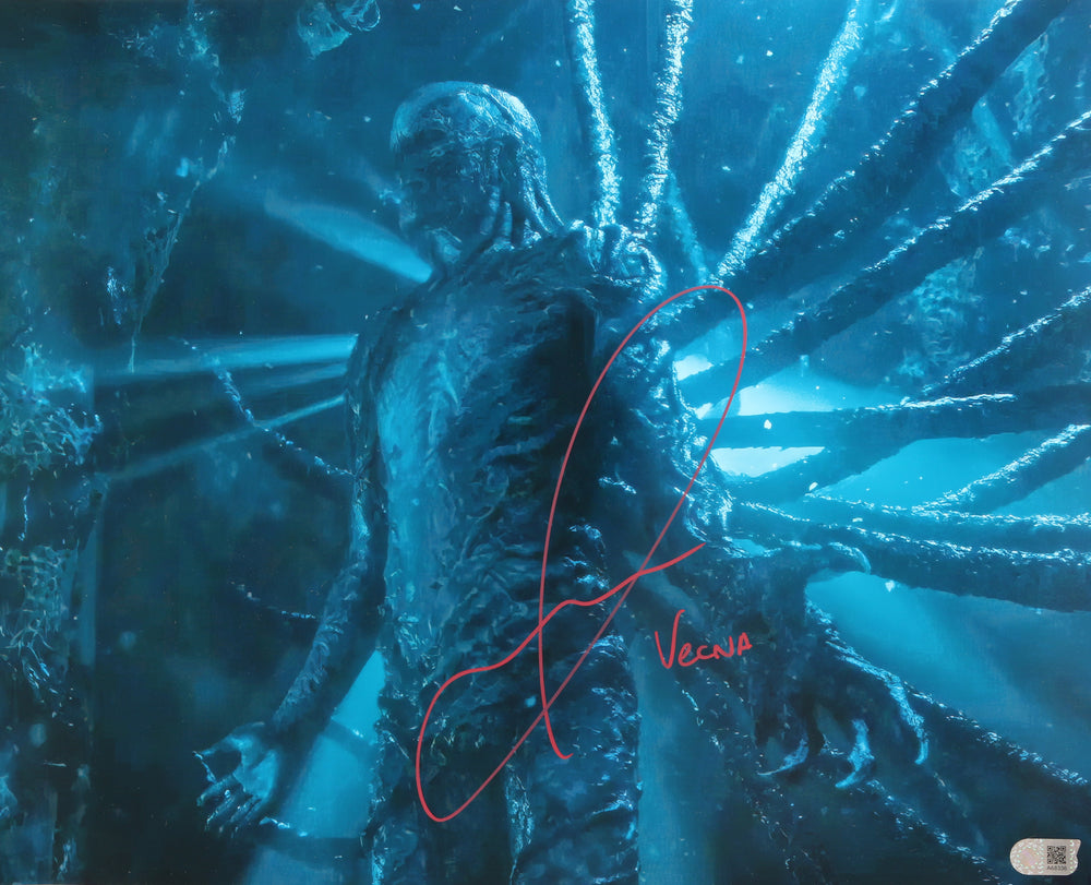 Jamie Campbell Bower as Vecna in Stranger Things (SWAU) Signed 16x20 Photo with Character Name