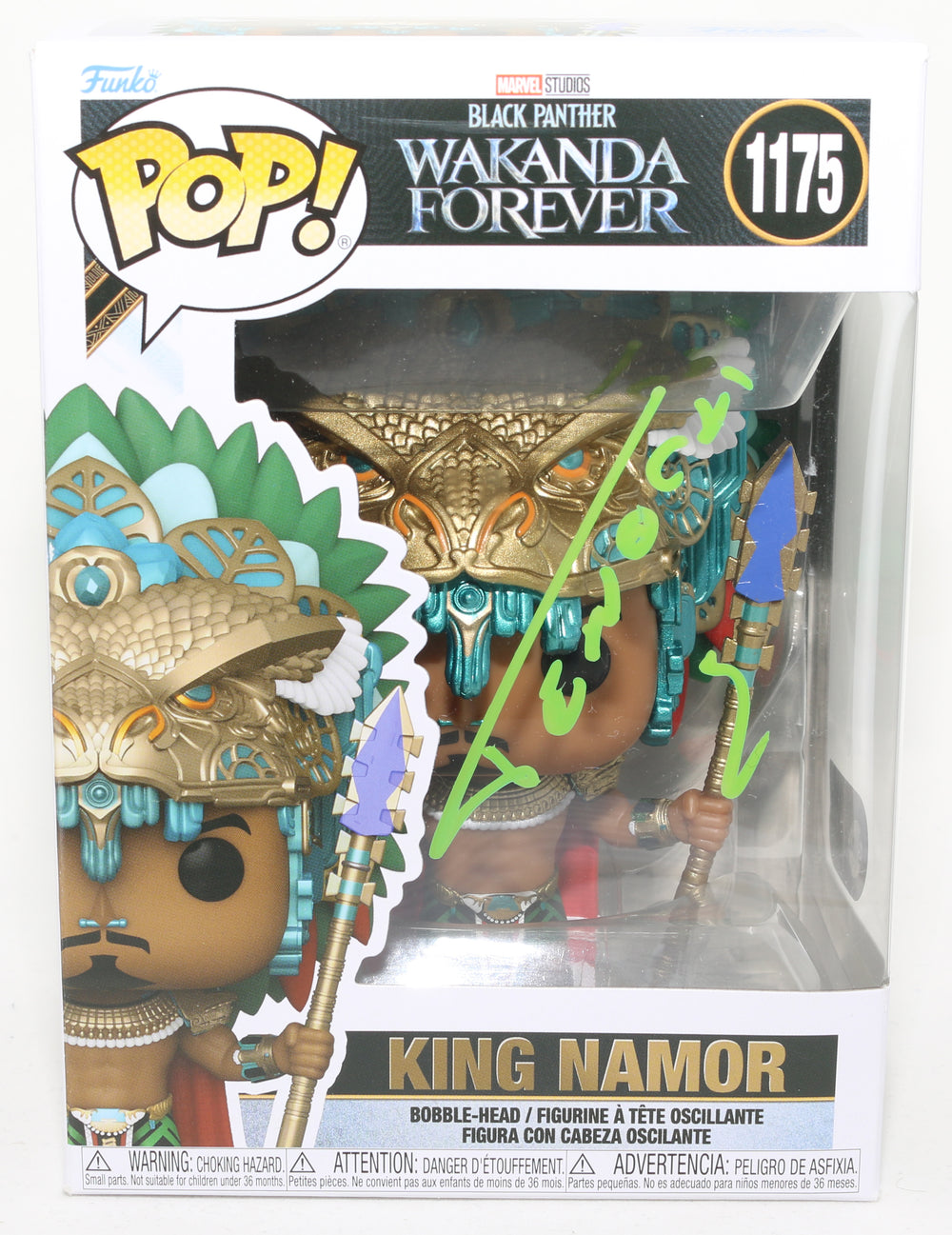 Tenoch Huerta as King Namor in Black Panther: Wakanda Forever (SWAU) Signed Funko POP! #1175