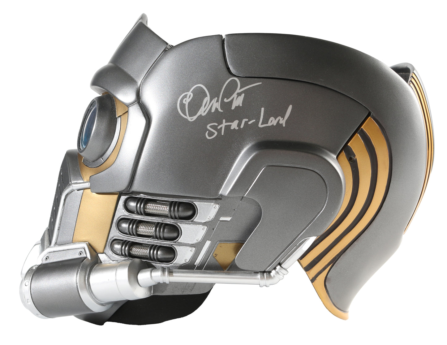
                  
                    Chris Pratt as Star-Lord in Guardians of the Galaxy (SWAU) Signed EFX Prop Replica Helmet
                  
                