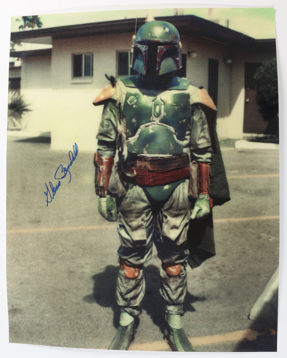 Glenn Randall Jr. Boba Fett Stunt Actor in Star Wars: Return of the Jedi Signed 16x20 Photo