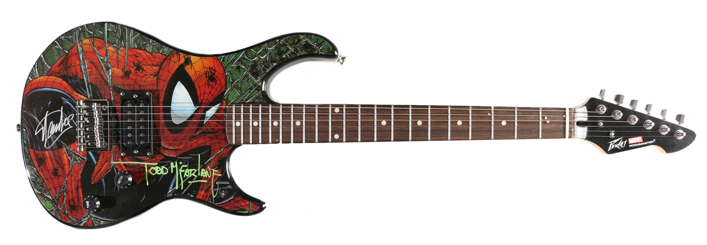 
                  
                    Spider-Man Electric Guitar (JSA) Signed by Artist: Todd McFarlane & Marvel Comics / Spider-Man Creator: Stan Lee
                  
                
