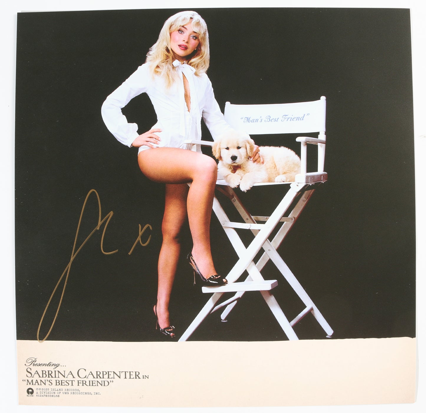 
                  
                    Sabrina Carpenter: Man's Best Friend 12" Vinyl Record with Insert Signed by Sabrina Carpenter
                  
                