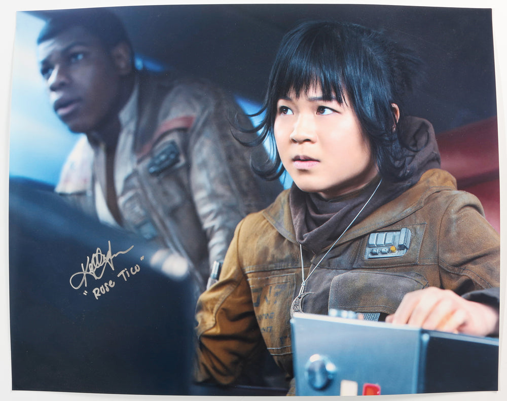 Kelly Marie Tran as Rose Tico in Star Wars: The Last Jedi Signed 16x20 Photo with Character Name