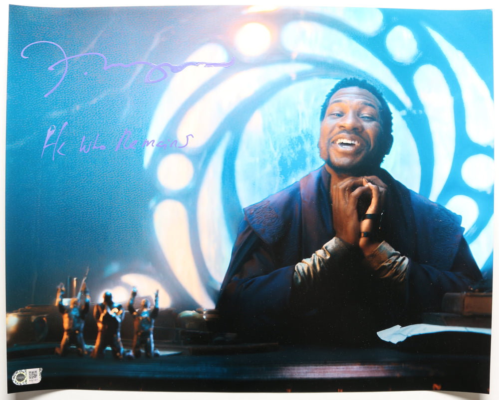 Jonathan Majors as He Who Remains in Loki (SWAU) Signed 16x20 Photo with Character Name