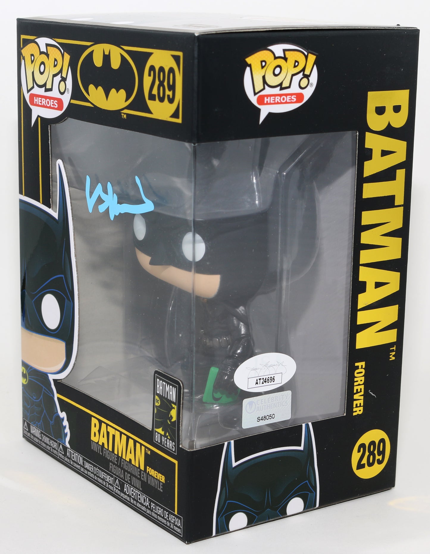 
                  
                    Val Kilmer as Batman in Batman Forever (Celebrity Authentics / JSA) Signed Funko POP! #289
                  
                