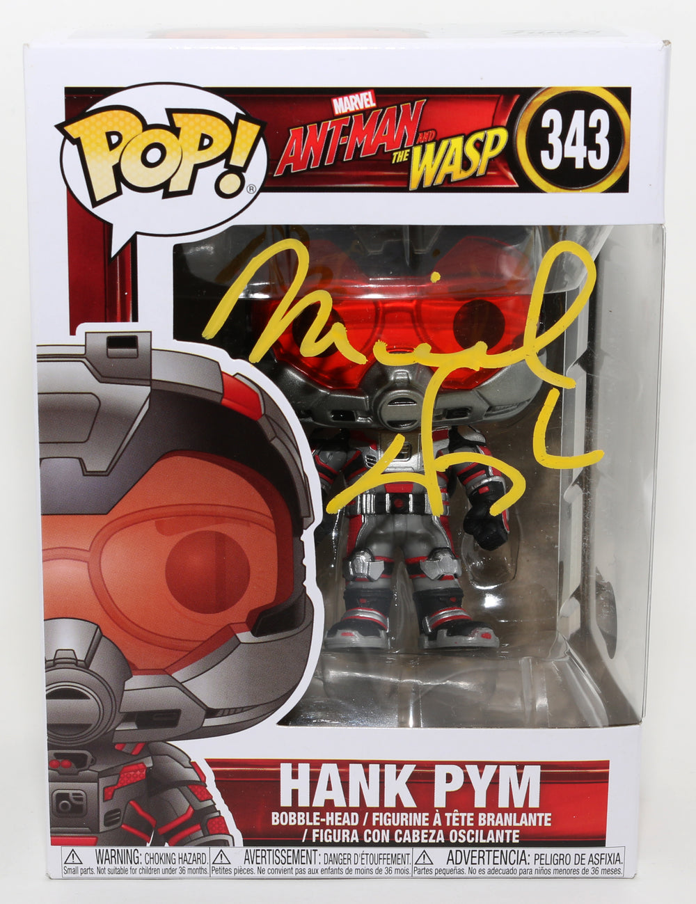 Michael Douglas as Hank Pym in Ant-Man and The Wasp (Beckett) Signed Funko POP! #343