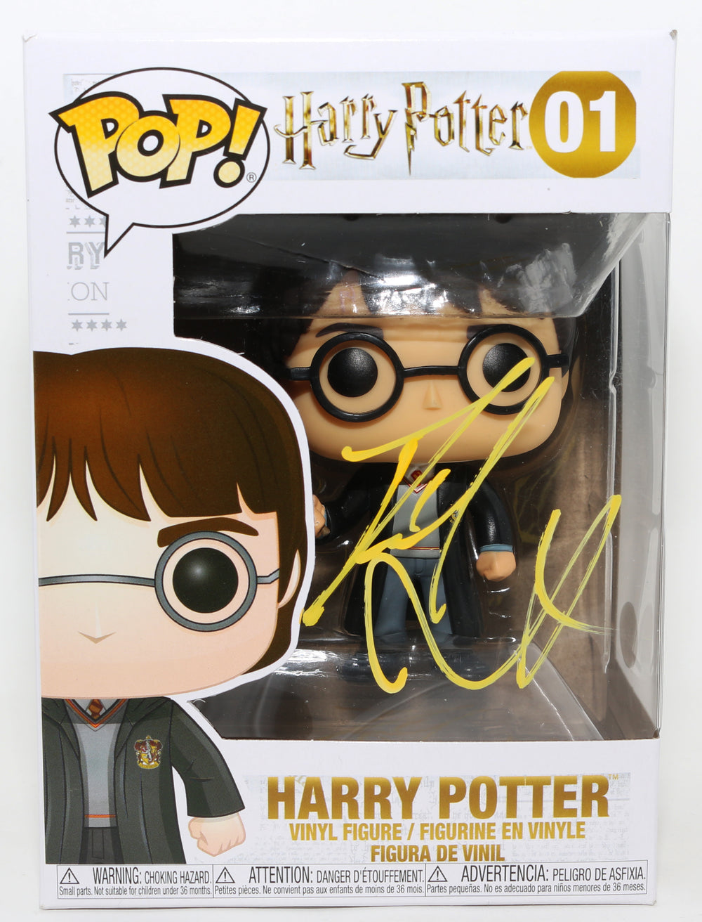 Daniel Radcliffe as Harry Potter in Harry Potter (JSA) Signed Funko POP! #01