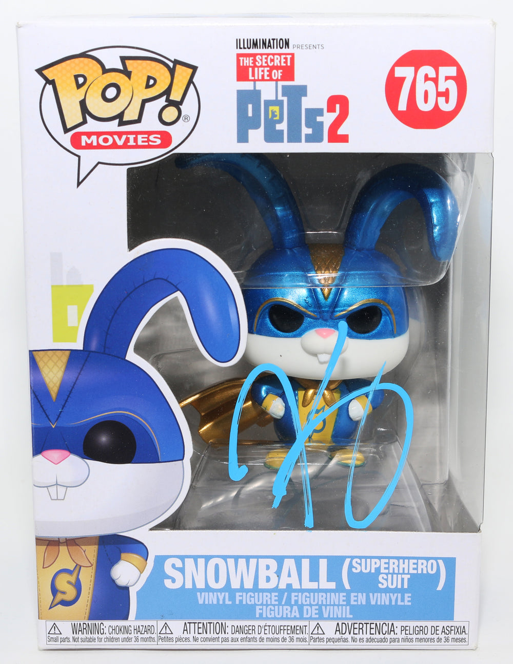 Kevin Hart as Snowball in The Secret Life of Pets 2 Signed Funko POP! #765