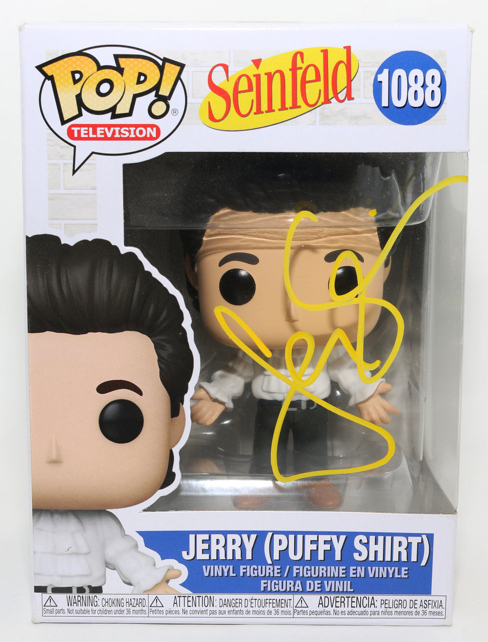 Jerry Seinfeld as Himself in Puffy Shirt from Seinfeld Signed Funko POP! #1088