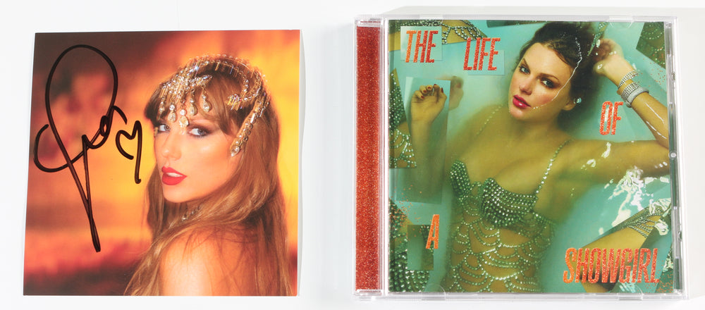 The Life of a Showgirl CD Album Insert Signed by Taylor Swift