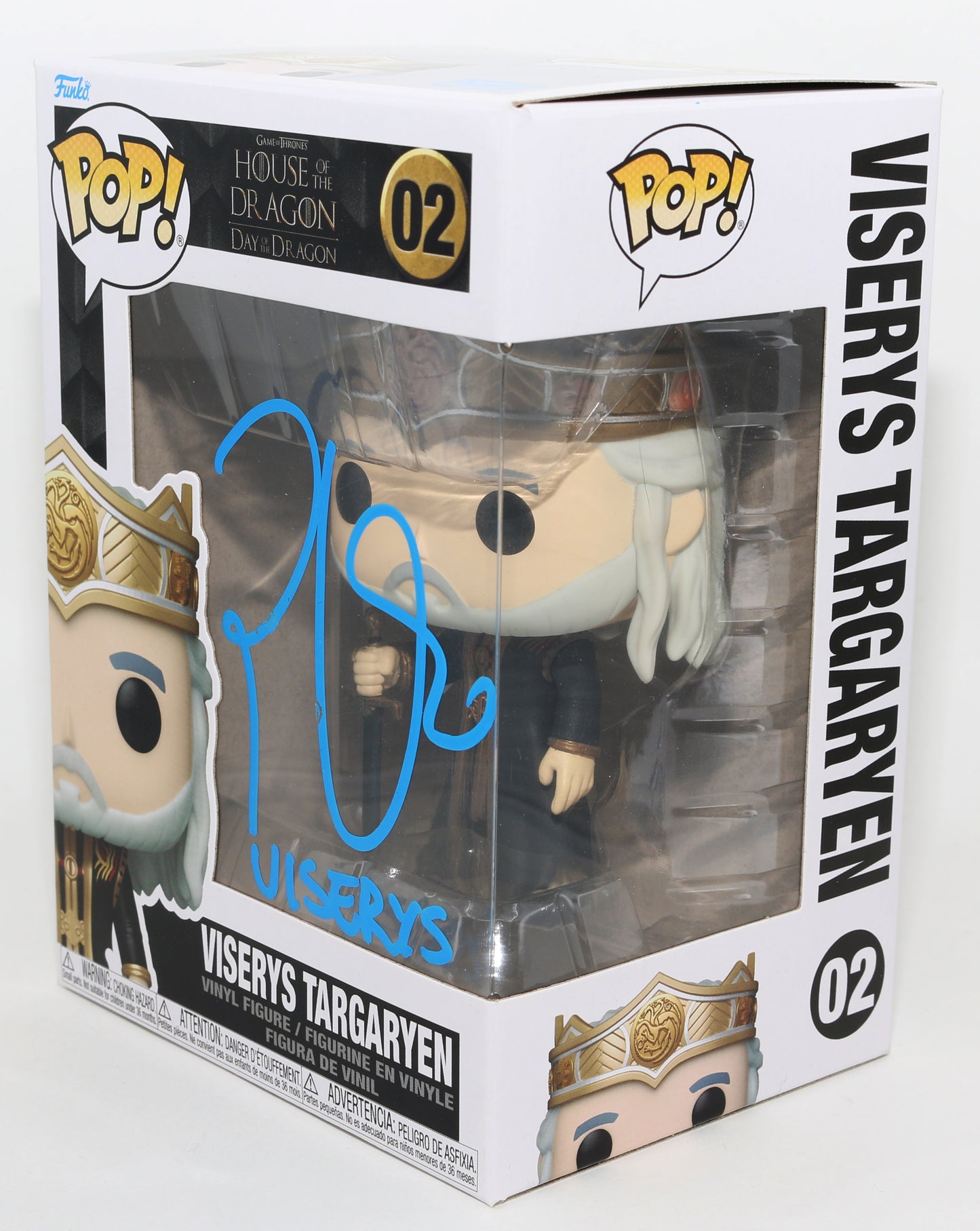 
                  
                    Paddy Considine as Viserys Targaryen in HBO's House of the Dragon Signed Funko POP! #02 with Character Name
                  
                