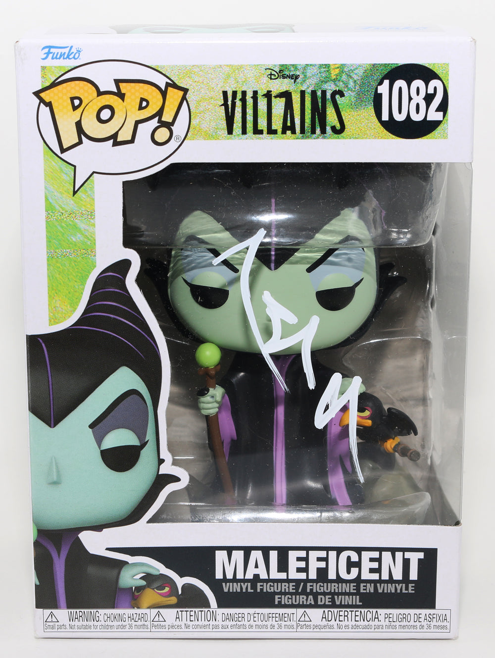 Angelina Jolie as Maleficent in Disney's Maleficent Villains Signed Funko POP! #1082